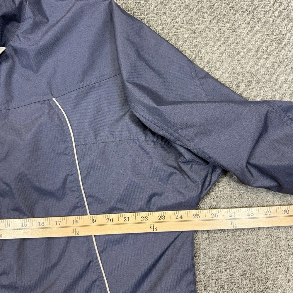 Y2K Nike Windbreaker Jacket Men's Large Swoosh Reflective Nylon Running Zip‎
